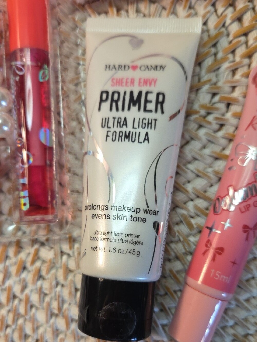 6 🤟 Make Up Removal Hairband Colors Vary Hard Candy Primer Cherry Charm Lip Set - Picture 3 of 5